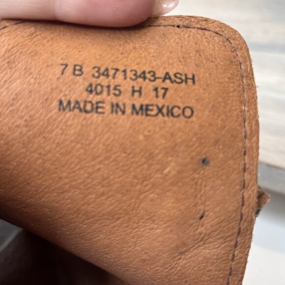 Frye Courtney Suede Open Toe Slingback Block Heel Booties Women’s Size 7B - Picture 11 of 11